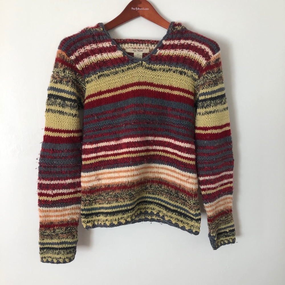 Free people wool hoodie size small